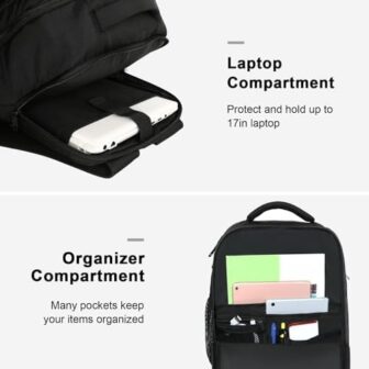 MATEIN Carry on Backpack, 40L Flight Approved Large Travel Laptop Back... - Image 4