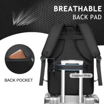 MATEIN Carry on Backpack, 40L Flight Approved Large Travel Laptop Back... - Image 5