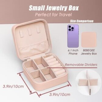 Exquisite Travel Jewelry Case, Portable Mini Jewelry Travel Organizer,... - Image 5