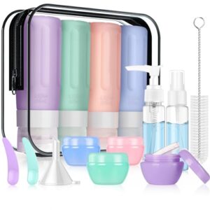 16 Pcs Silicone Bottles Set, Leak-Proof Design, Travel Size, TSA Appro…