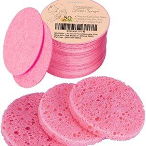 50-Count Compressed Facial Sponges for Daily Facial Cleansing and Exfo…