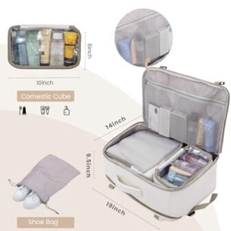 LOVEVOOK Travel Backpack For Women,40L Carry On Backpack Flight Approv... - Image 5