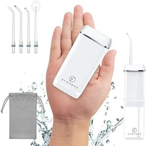 Water Flosser [Mini Cordless Portable] Oral Irrigator Water Teeth Clea…