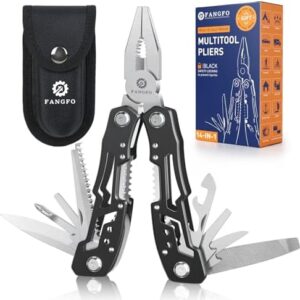 14-In-1 Multitool with Safety Locking, Professional Stainless Steel Mu…