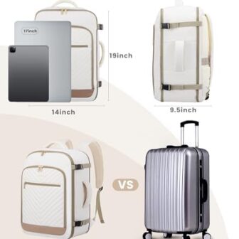 LOVEVOOK Travel Backpack For Women,40L Carry On Backpack Flight Approv... - Image 4