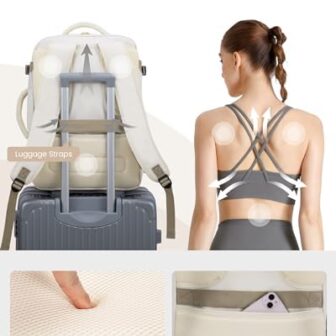 LOVEVOOK Travel Backpack For Women,40L Carry On Backpack Flight Approv... - Image 6