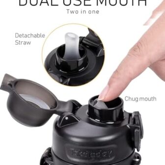 Collapsible Water Bottles 20oz, Leak Proof, BPA-Free, Foldable Silicon... - Image 8