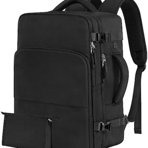 Backpack for Men Women, Black Backpack for Traveling on Airplane, Week…