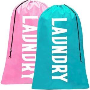 Fiodrmy 2 Pack XL Laundry Bag, Machine Washable Dirty Clothes Organize…