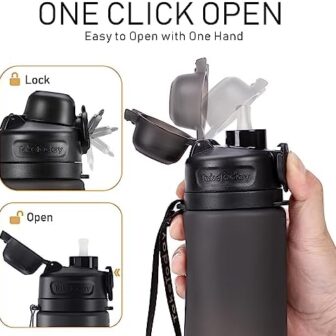 Collapsible Water Bottles 20oz, Leak Proof, BPA-Free, Foldable Silicon... - Image 6