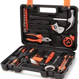 Yougfin Basic Small Tool Kit for Home 38 Pieces, All in One Starter To…