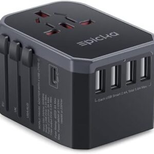 EPICKA Universal Travel Adapter One International Wall Charger AC Plug…