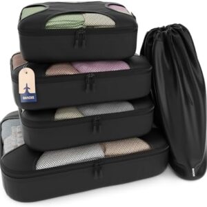 5 Set/8 Set Packing Cubes – Travel Organizers with Laundry Bag