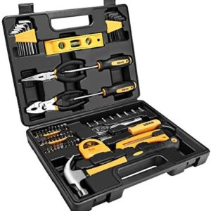 DEKOPRO 65 Pieces Tool Set General Household Hand Tool Kit with Storag…