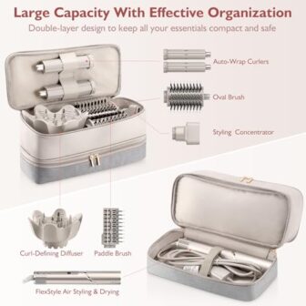 Travel Carrying Case for Hair Dryer Shark Flexstyle Dyson Airwrap Brus... - Image 2