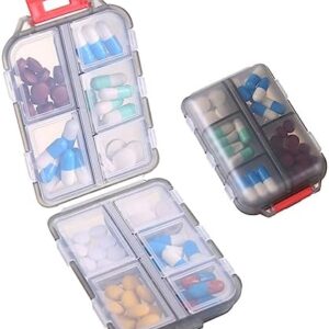 1Pack Travel Pill Organizer – 10 Compartments Pill Case, Compact and P…