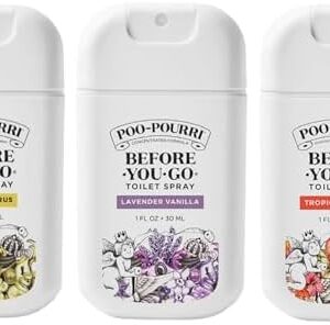 Poo-Pourri Before-You-Go Toilet Spray, Variety Pack 3 count- 1 Fl Oz e…