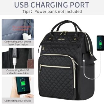 EMPSIGN 17 Inch Laptop Backpack for Women, Work Business Travel Comput... - Image 6