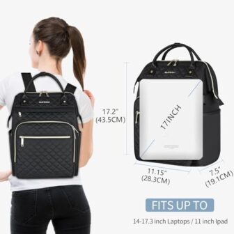 EMPSIGN 17 Inch Laptop Backpack for Women, Work Business Travel Comput... - Image 2