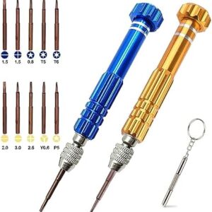 ESINAM Portable Glasses Screwdriver for Eyeglass Repairing, 13 In 1 Mu…