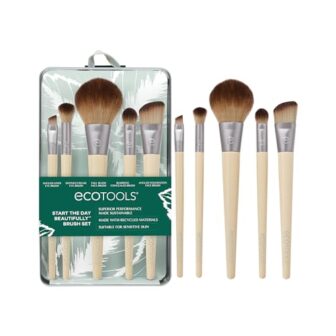 EcoTools Makeup Brush Set for Eyeshadow, Foundation, Blush, and Concea...