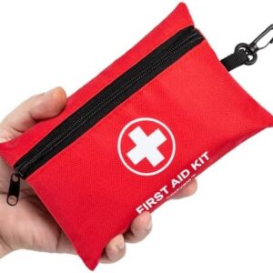 Mini First Aid Kit – 140 Piece Small First Aid Medical Kit for Car, Ho…