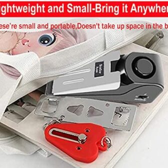 Portable Door Lock & Door Stop Alarm,Dual Protection Security Devices ... - Image 7