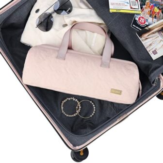 NISHEL Hair Tools Travel Carrying Bag, Portable Hair Air Wrap Dryer Ca... - Image 5