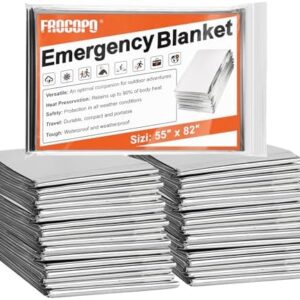 6 Pack Emergency Mylar Blanket, Emergency Blanket Space Blanket Surviv…