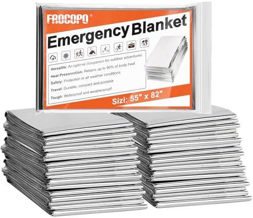 6 Pack Emergency Mylar Blanket, Emergency Blanket Space Blanket Surviv… 6 Pack Emergency Mylar Blanket, Emergency Blanket Space Blanket Surviv…