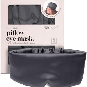 Kitsch Satin Sleep Mask – Eye Mask for Sleep, Softer Than Silk Satin S…