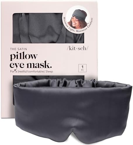 Kitsch Satin Sleep Mask – Eye Mask for Sleep, Softer Than Silk Satin S… Kitsch Satin Sleep Mask – Eye Mask for Sleep, Softer Than Silk Satin S…