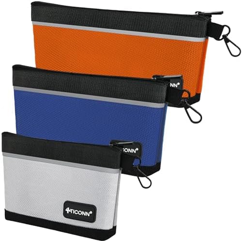 TICONN Tool Pouches with Zipper, 1680D Oxford Small Tool Bags, Waterpr… TICONN Tool Pouches with Zipper, 1680D Oxford Small Tool Bags, Waterpr…